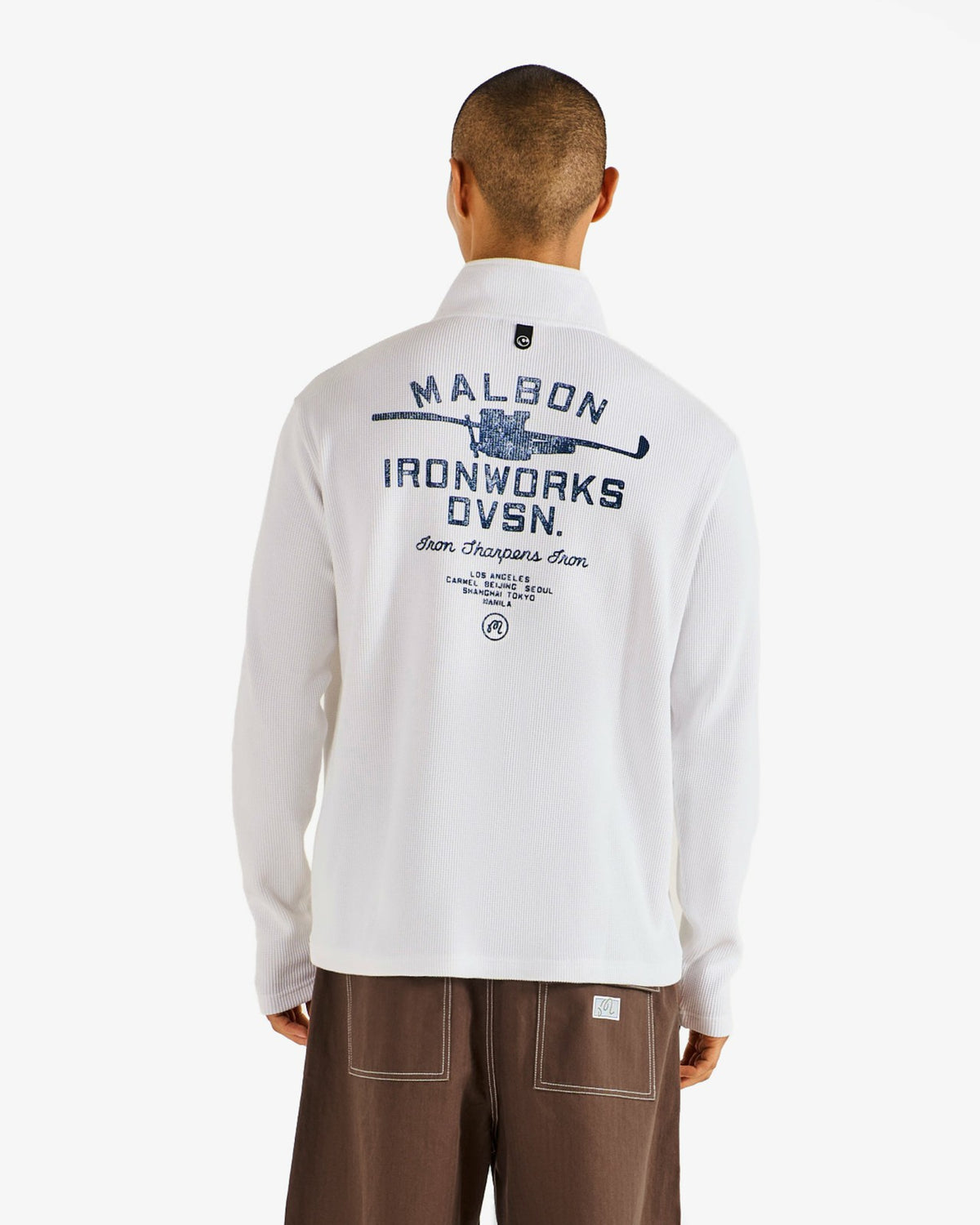 Flyer Ironworks Mid Layer - White Malbon Men