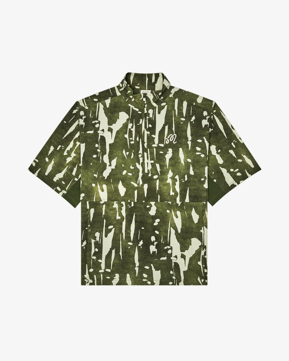 Pine Inkwash Windshirt - Olive Inkwash Malbon Men