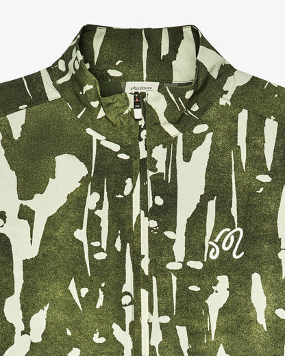 Pine Inkwash Windshirt - Olive Inkwash Malbon Men