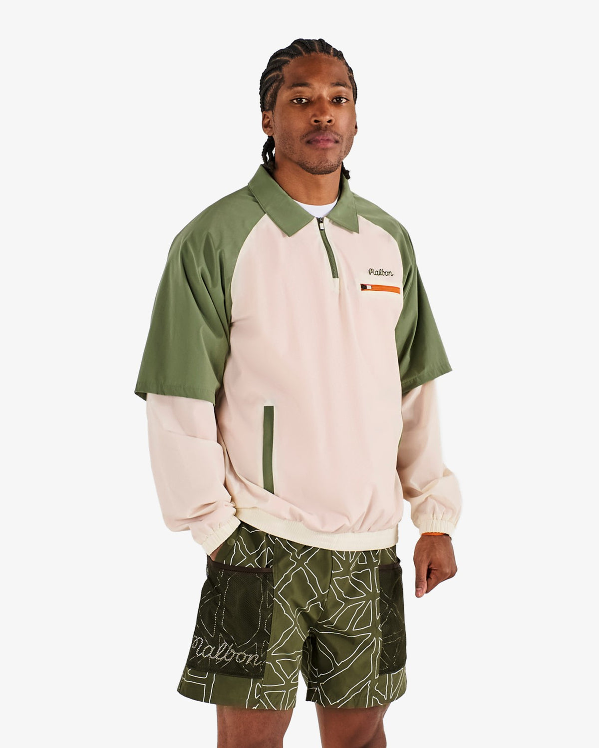 Marina Windshirt - Cream / Olivine Malbon Men