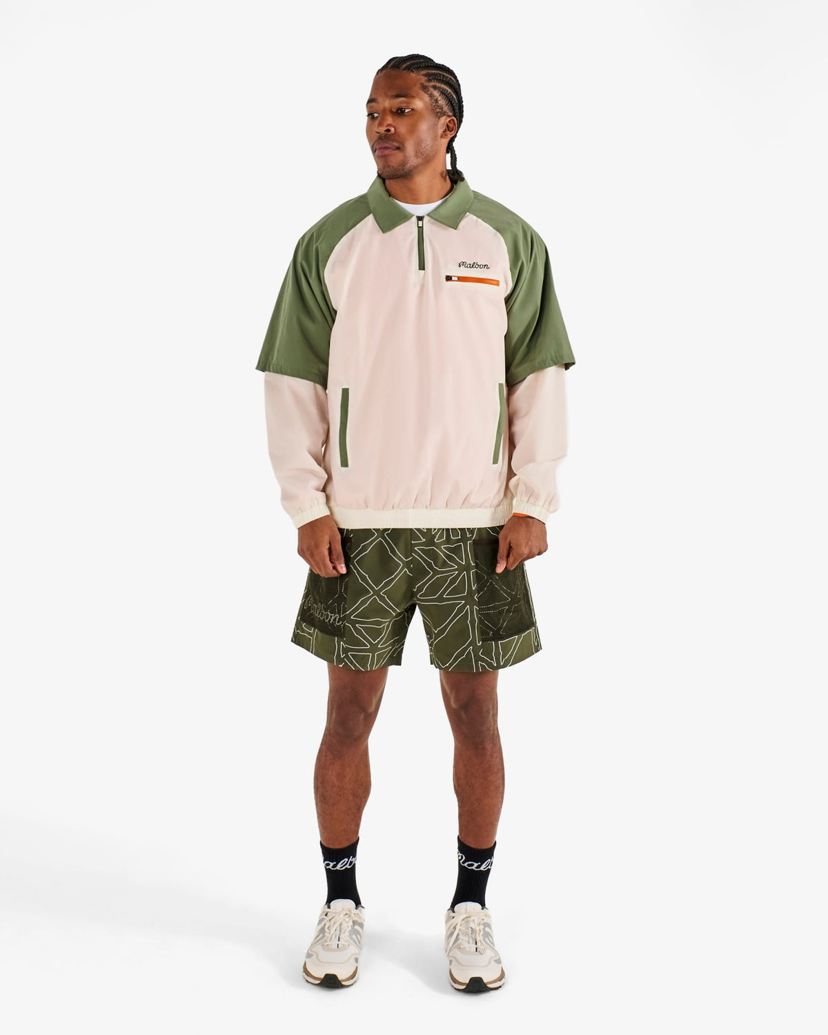 Marina Windshirt - Cream / Olivine Malbon Men