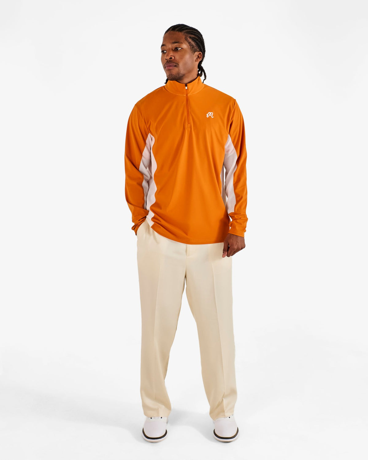 Santiago Mid Layer - Marmalade / Cream Malbon Men