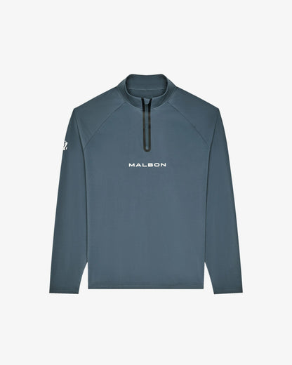 Performance Raglan Quarter Zip - Dark Slate Malbon Men