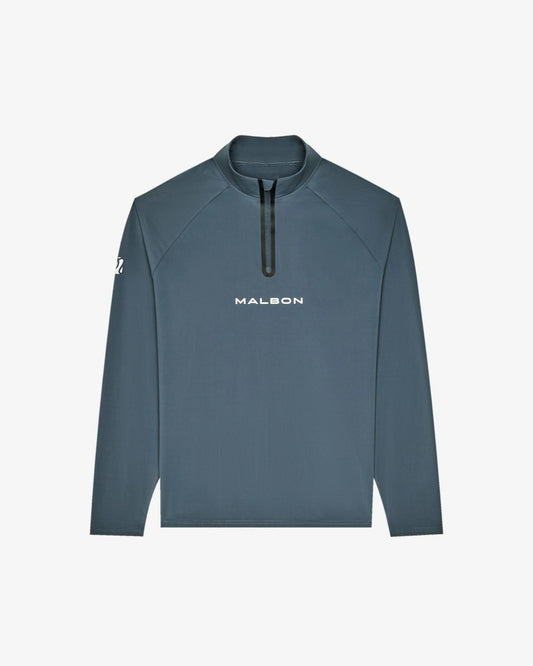Performance Raglan Quarter Zip - Dark Slate Malbon Men