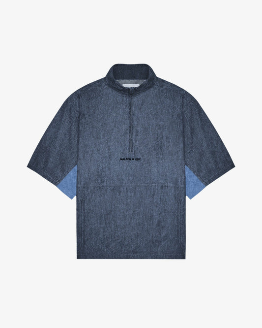 Gdc Denim Windshirt - Navy Malbon Men