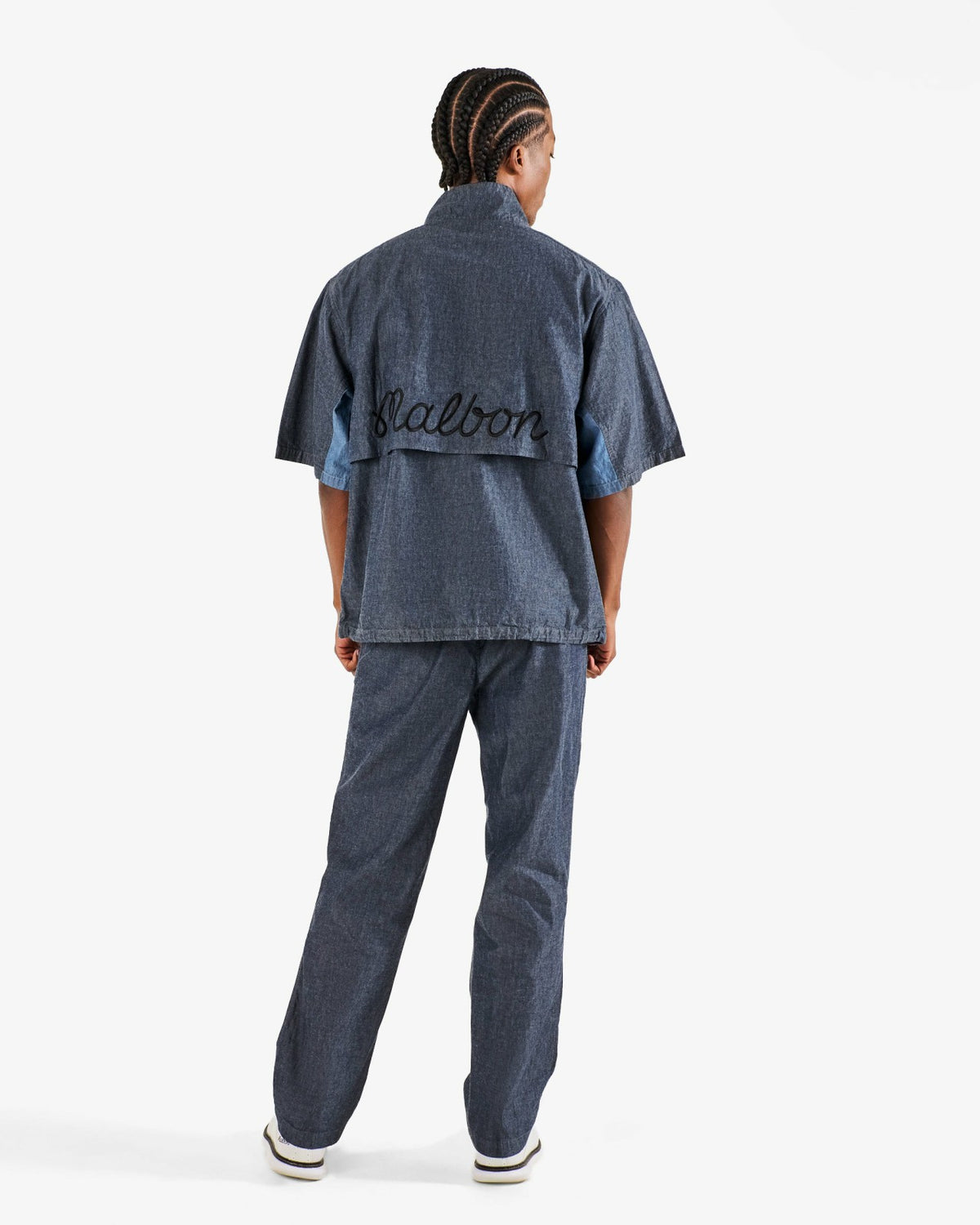 Gdc Denim Windshirt - Navy Malbon Men