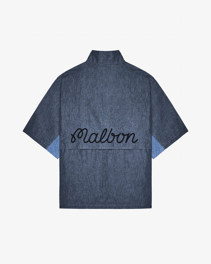 Gdc Denim Windshirt - Navy Malbon Men