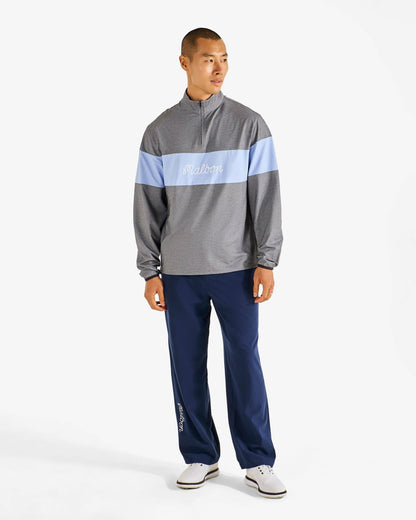 Horizon Pullover - Black Chambray Malbon Men