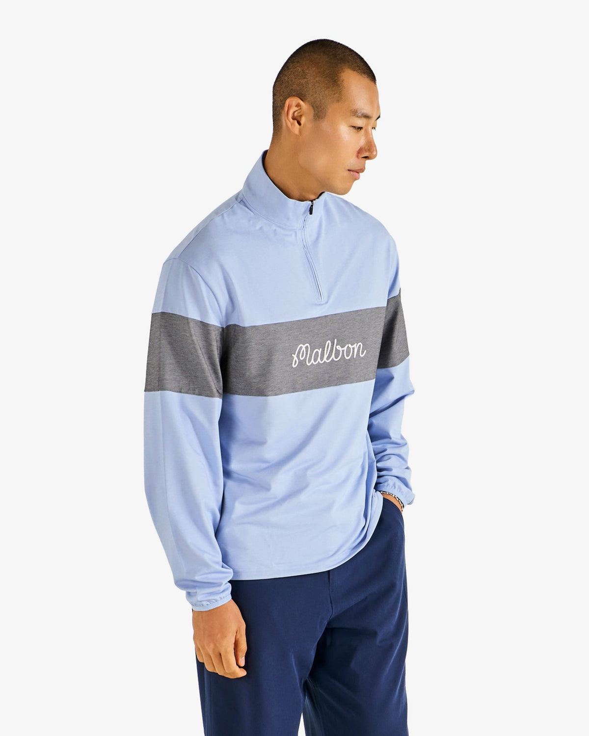 Horizon Pullover - Blue Chambray Malbon Men