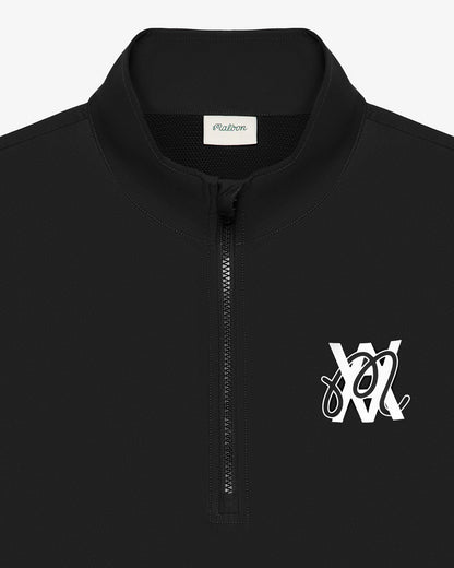 Arsham Stealth Quarter Zip - Black Malbon Men