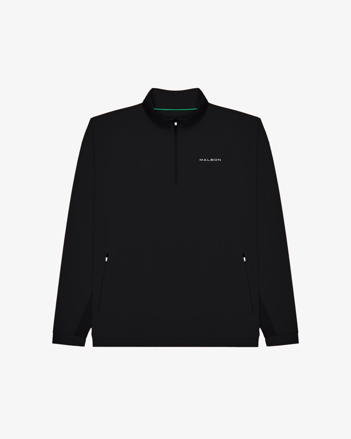 Performance Quarter Zip Shell Pullover - Black Malbon Men