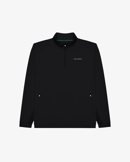 Performance Quarter Zip Shell Pullover - Black Malbon Men
