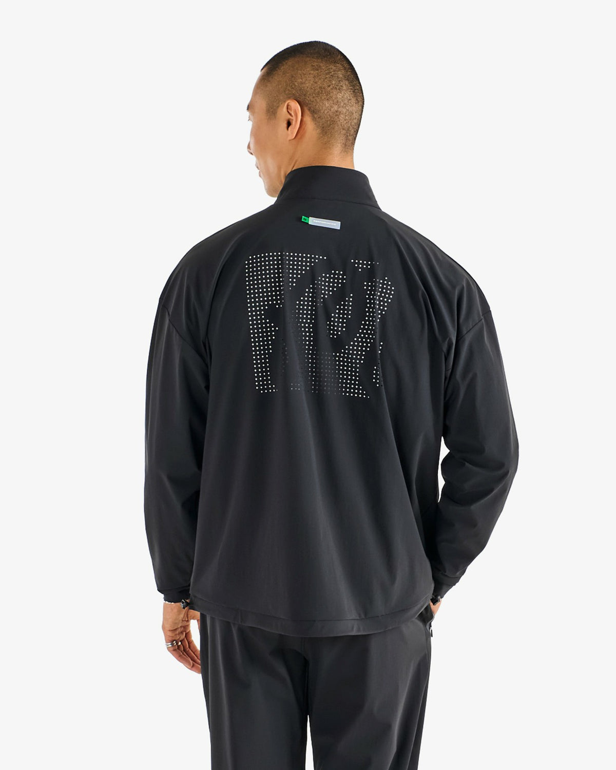 Performance Quarter Zip Shell Pullover - Black Malbon Men