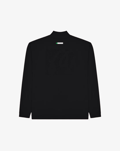 Performance Quarter Zip Shell Pullover - Black Malbon Men