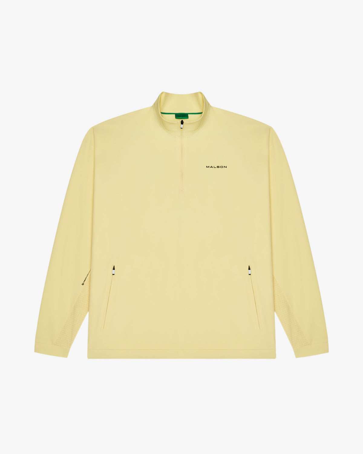 Performance Quarter Zip Shell Pullover - Mellow Yellow Malbon Men