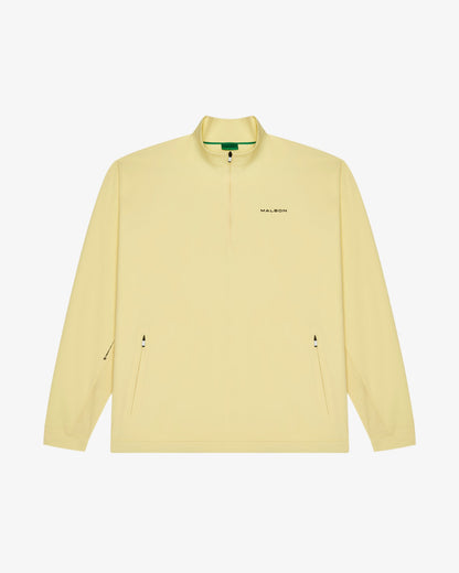 Performance Quarter Zip Shell Pullover - Mellow Yellow Malbon Men