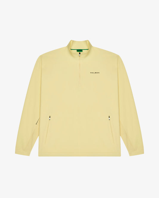 Performance Quarter Zip Shell Pullover - Mellow Yellow Malbon Men