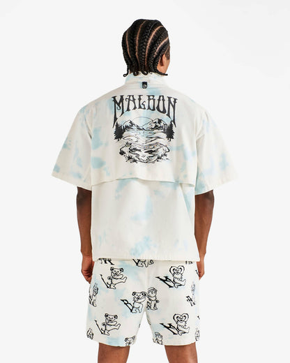 Grateful Dead Pine Reflection Windshirt - Light Blue Malbon Men