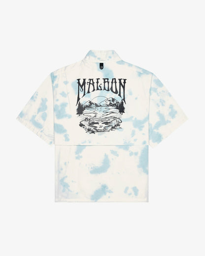Grateful Dead Pine Reflection Windshirt - Light Blue Malbon Men
