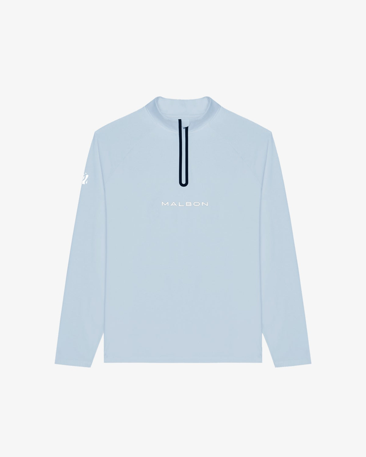 Performance Raglan Quarter Zip - Subdued Blue Malbon Men