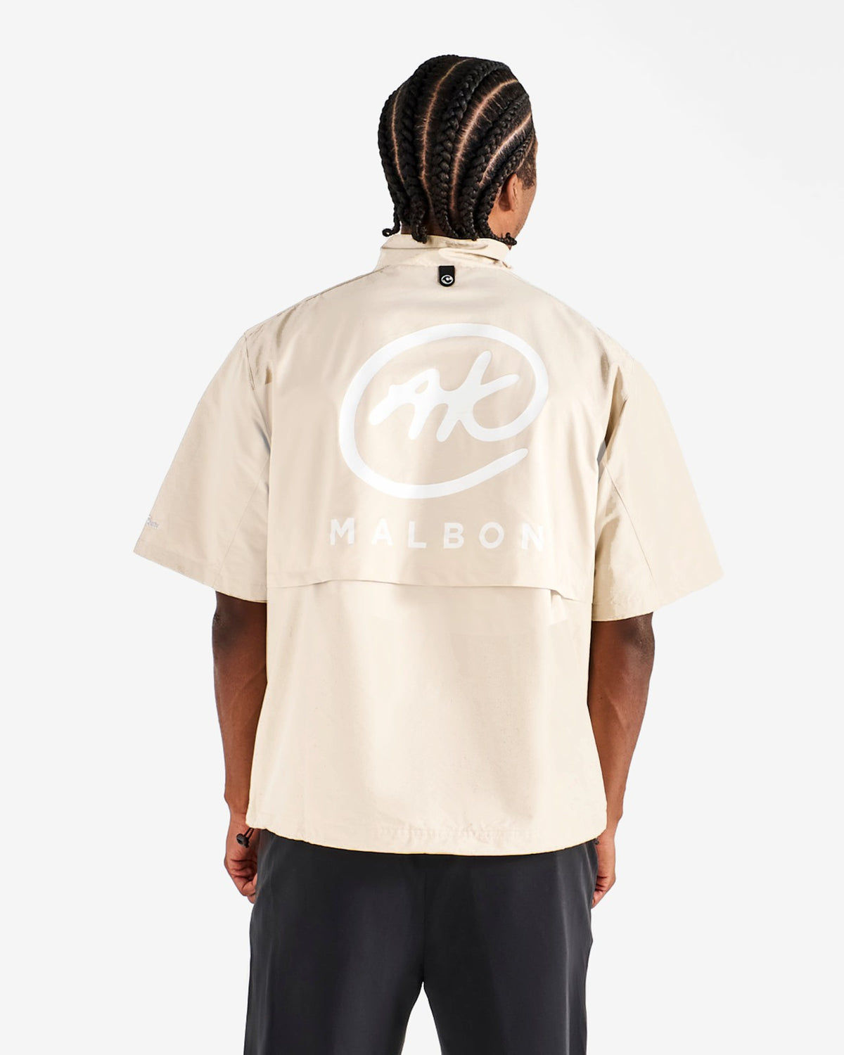 Ak 1% Logo Windshirt - Dove Grey Malbon Men