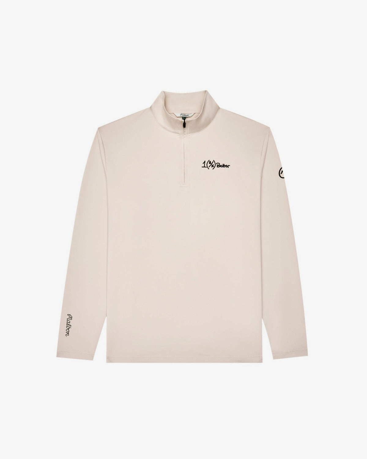 Ak 1% Perforated Quarter Zip - Dove Grey Malbon Men