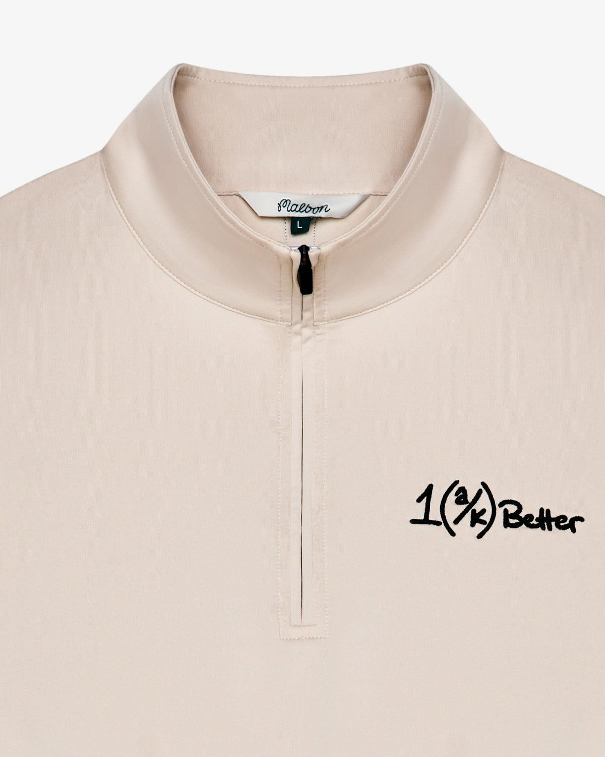 Ak 1% Perforated Quarter Zip - Dove Grey Malbon Men
