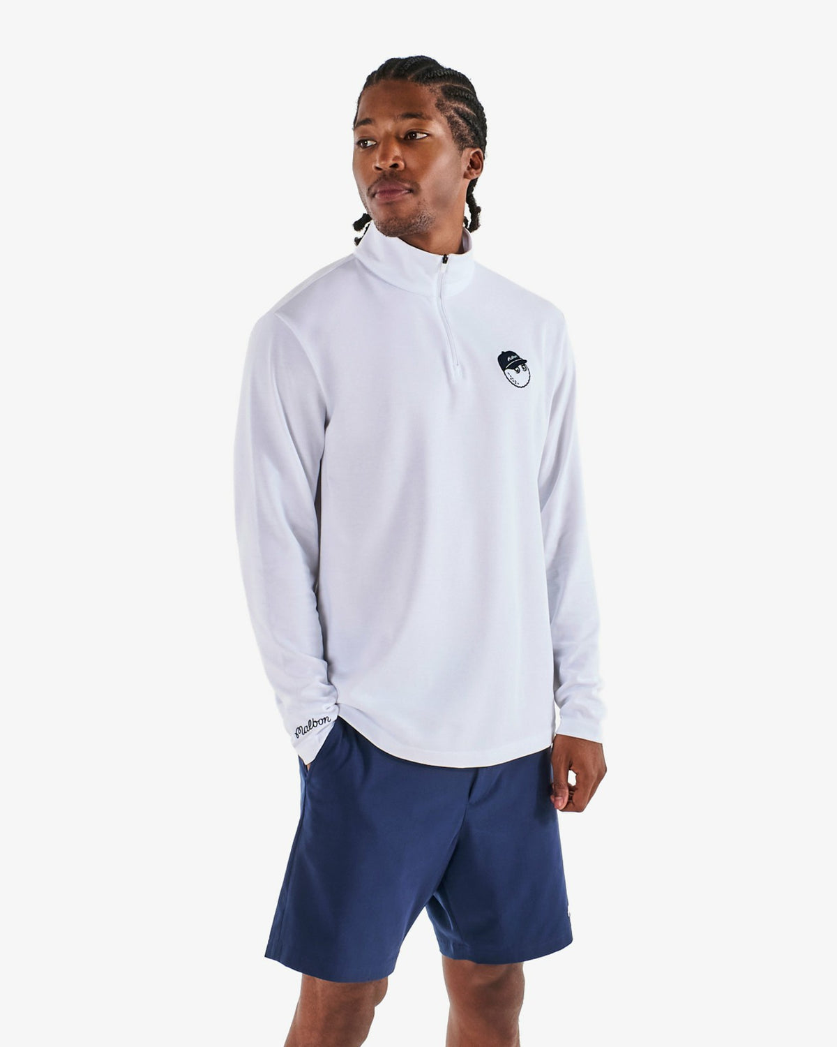 Flyer Mid Layer - White Malbon Men