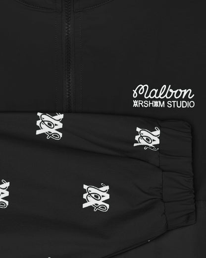 Arsham Monogram Quarter Zip - Black Malbon Men