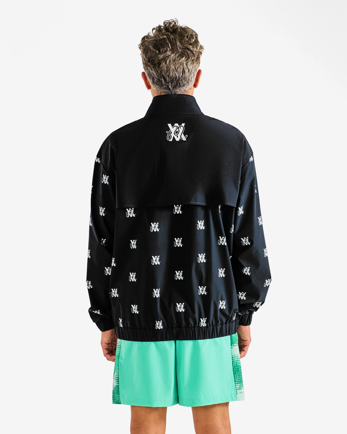 Arsham Monogram Quarter Zip - Black Malbon Men