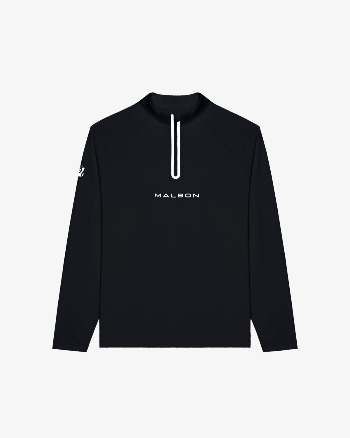 Performance Raglan Quarter Zip - Black Malbon Men