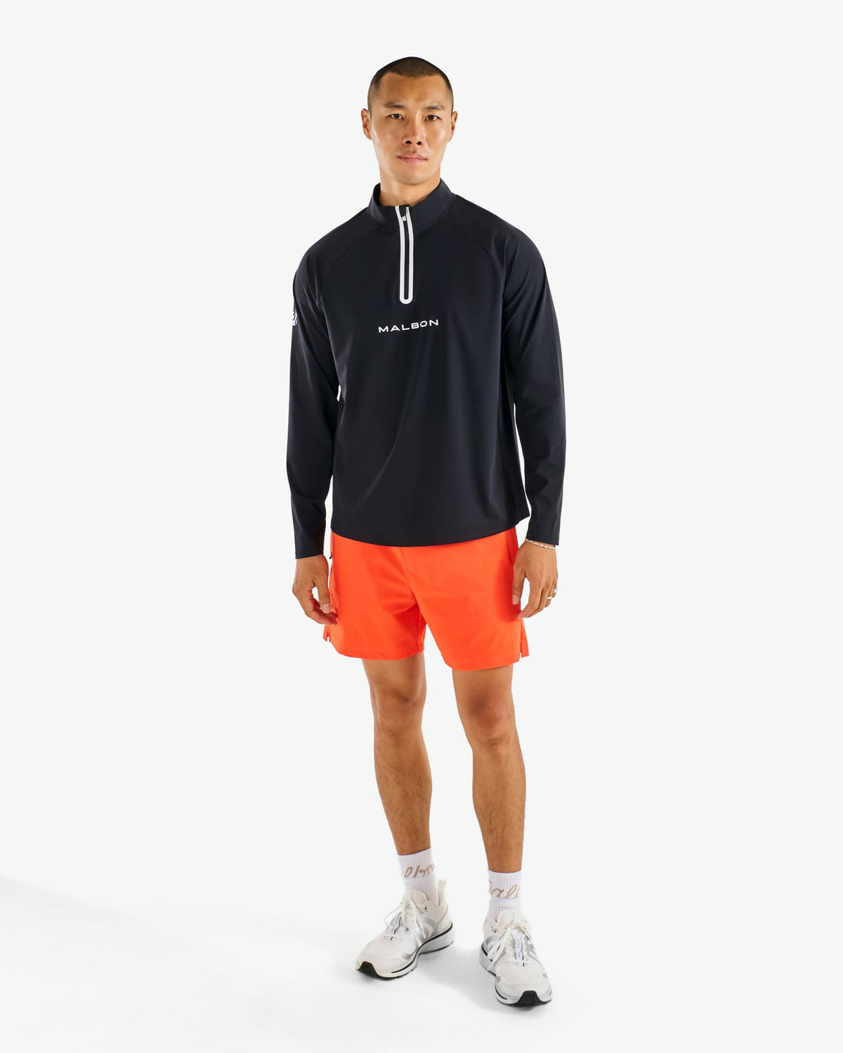 Performance Raglan Quarter Zip - Black Malbon Men