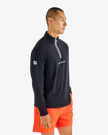Performance Raglan Quarter Zip - Black Malbon Men