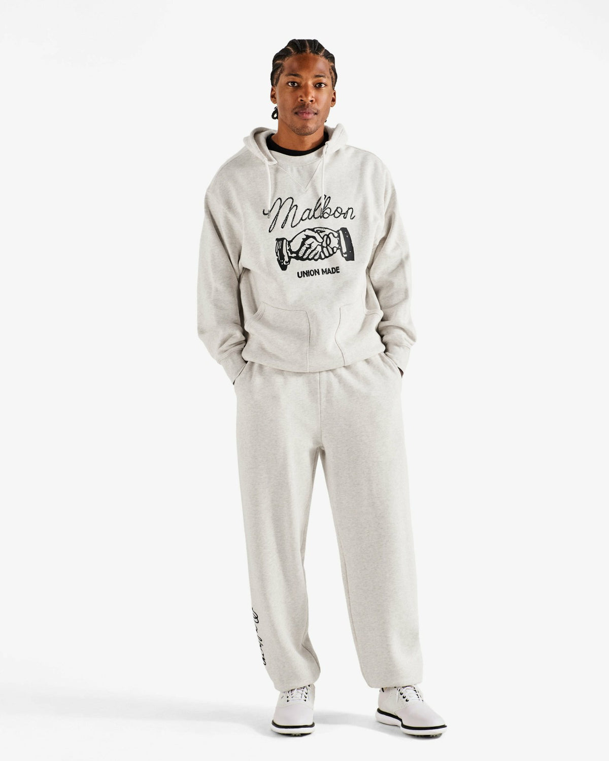 Union Made Hoodie - Heather Oatmeal Malbon Men
