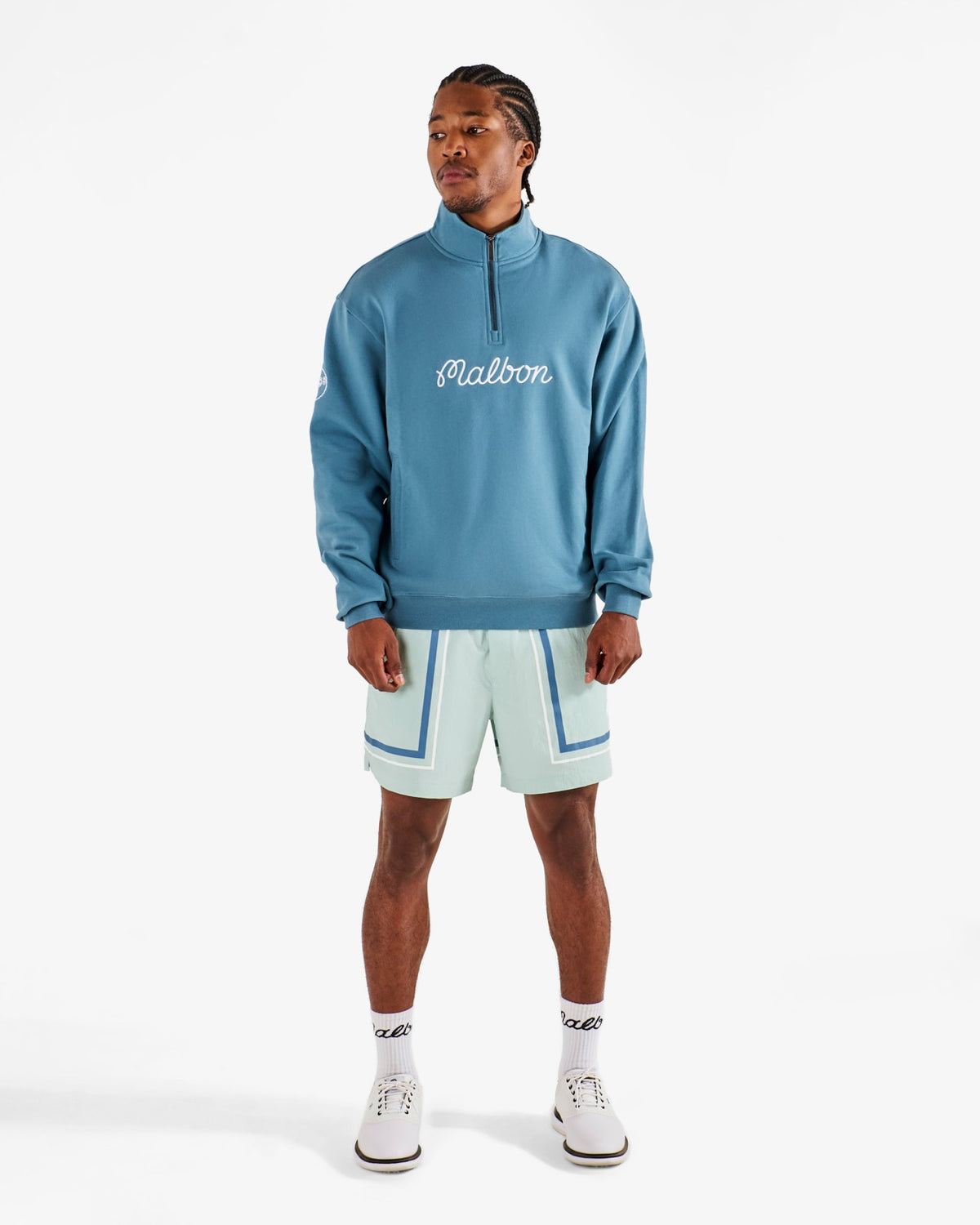 Collegiate Sweatshirt - Aegean Blue Malbon Men