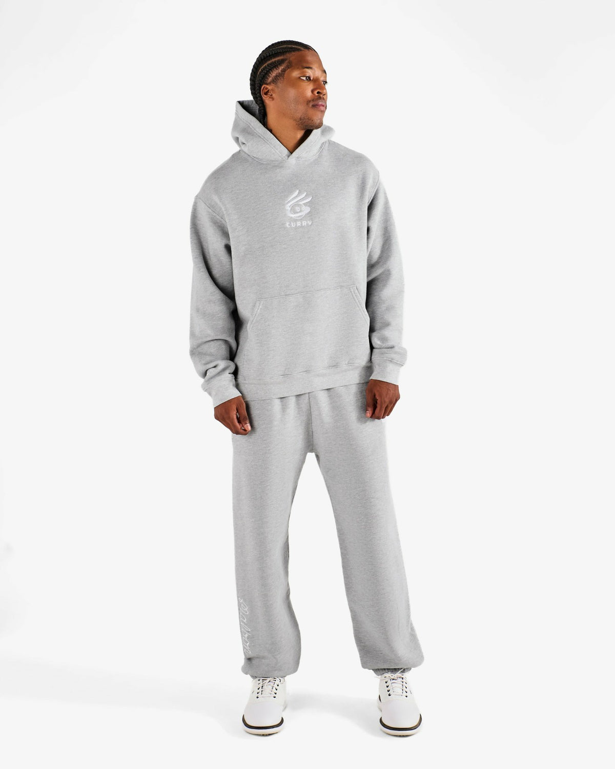 Curry Brand Fesque Hoodie - Ash Heather Malbon Men