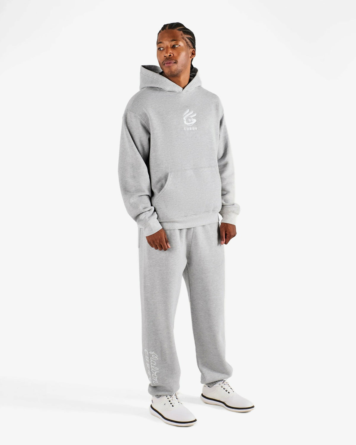 Curry Brand Fesque Hoodie - Ash Heather Malbon Men