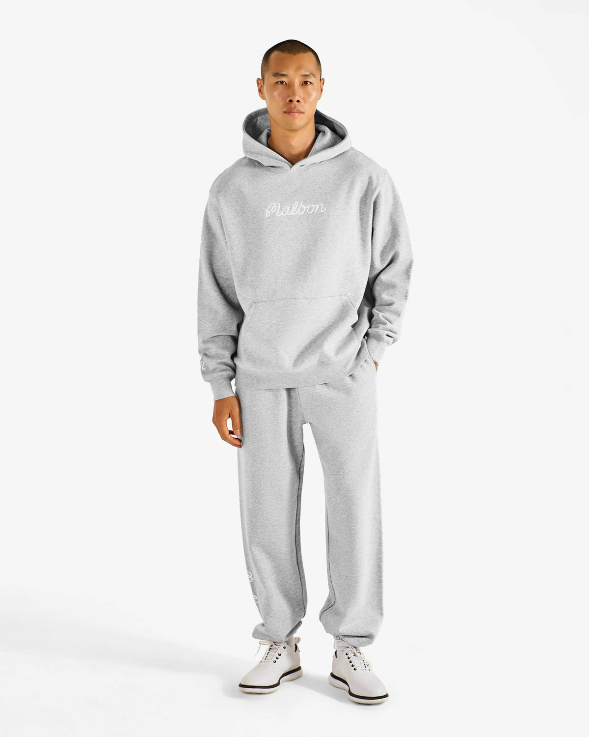 Fesque Hoodie - Heather Grey Malbon Men