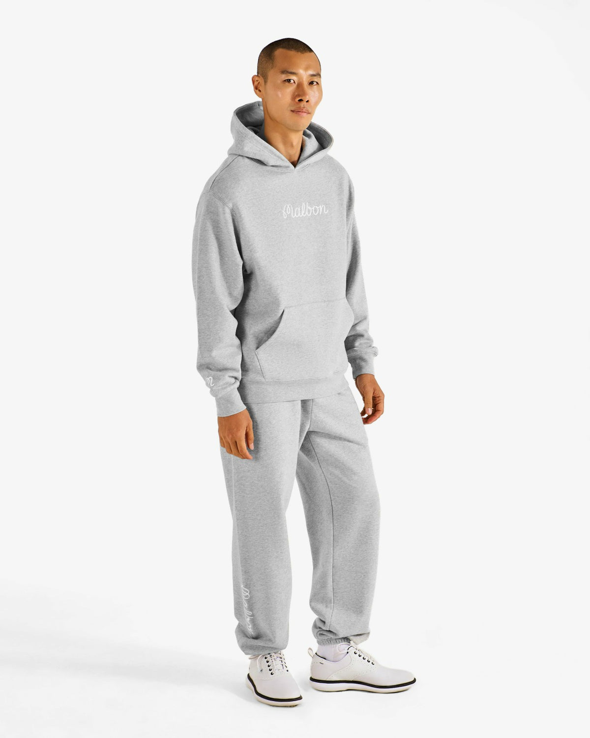 Fesque Hoodie - Heather Grey Malbon Men