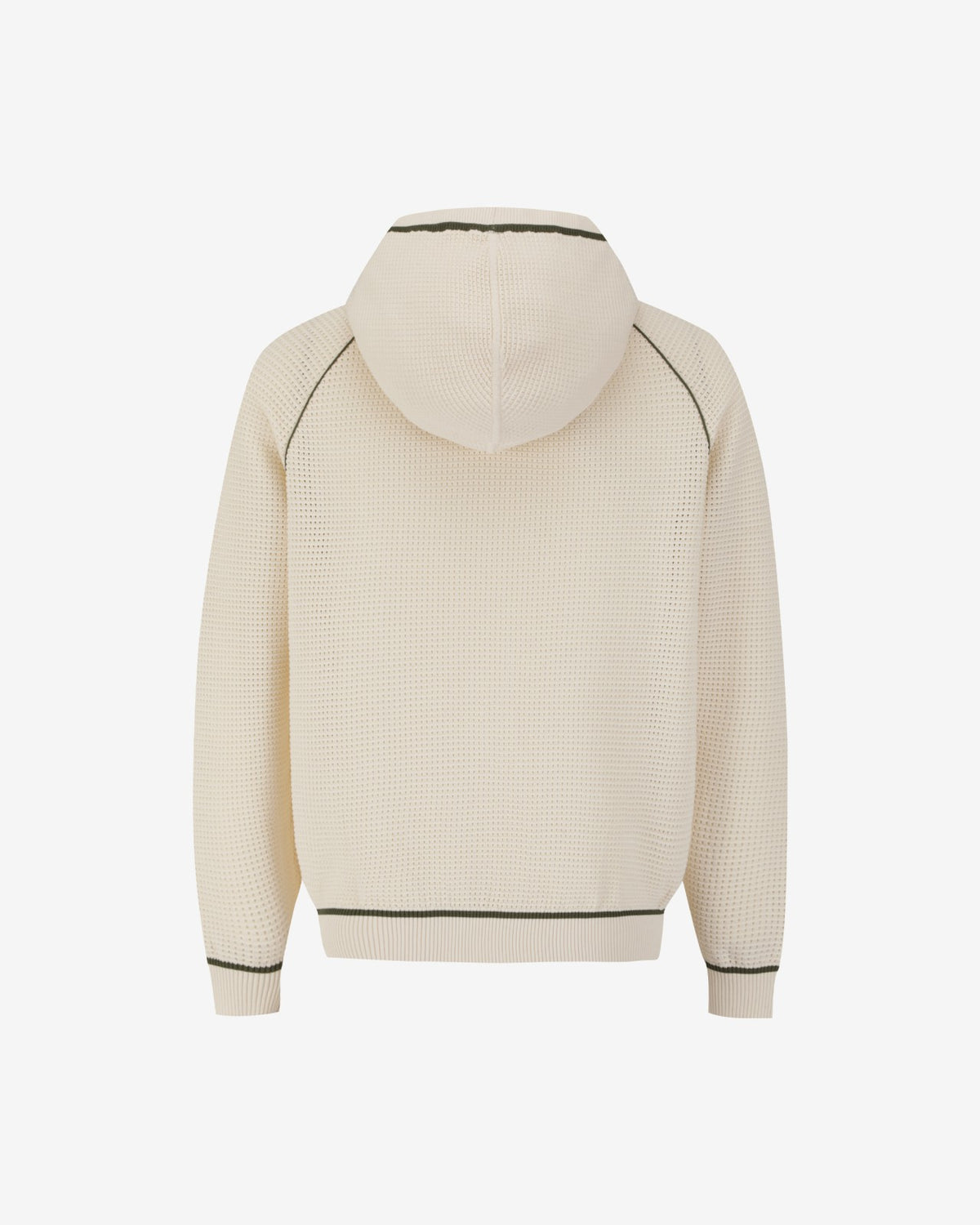 Studio Seoul Crochet Knit Full-Zip Hoodie - Cream Malbon Men