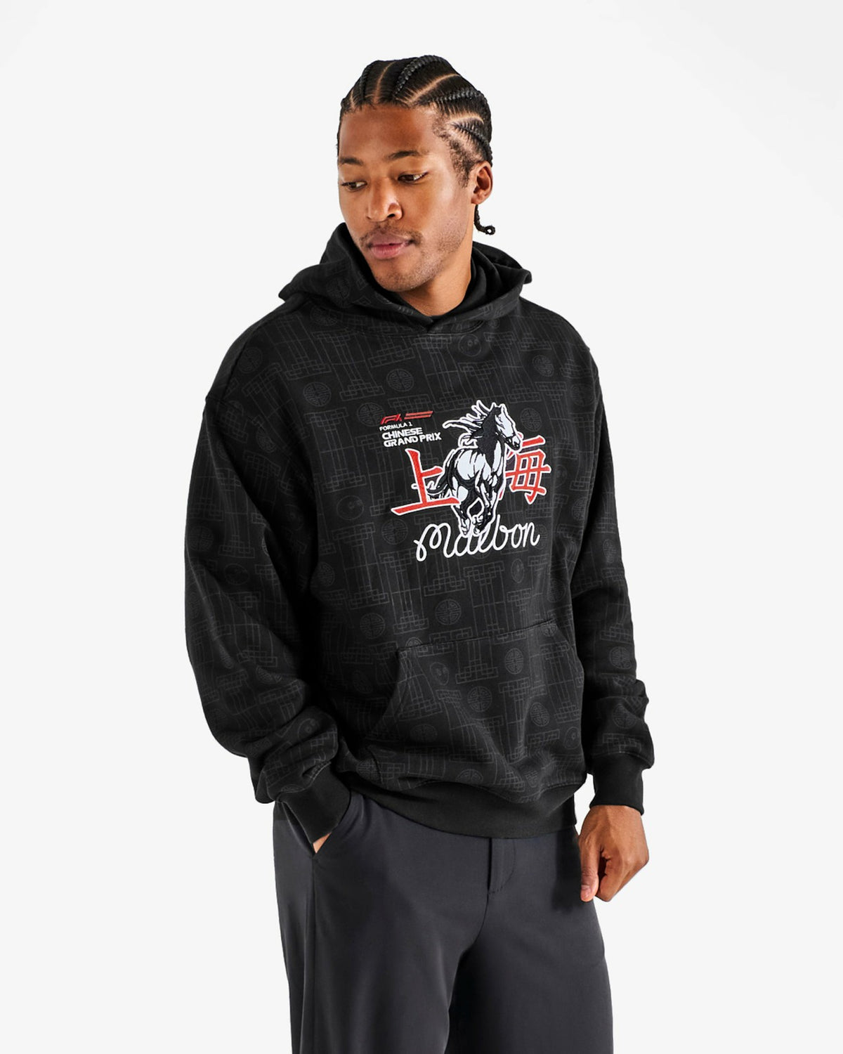 Fesque Stallion Sweatshirt - Black Malbon Men