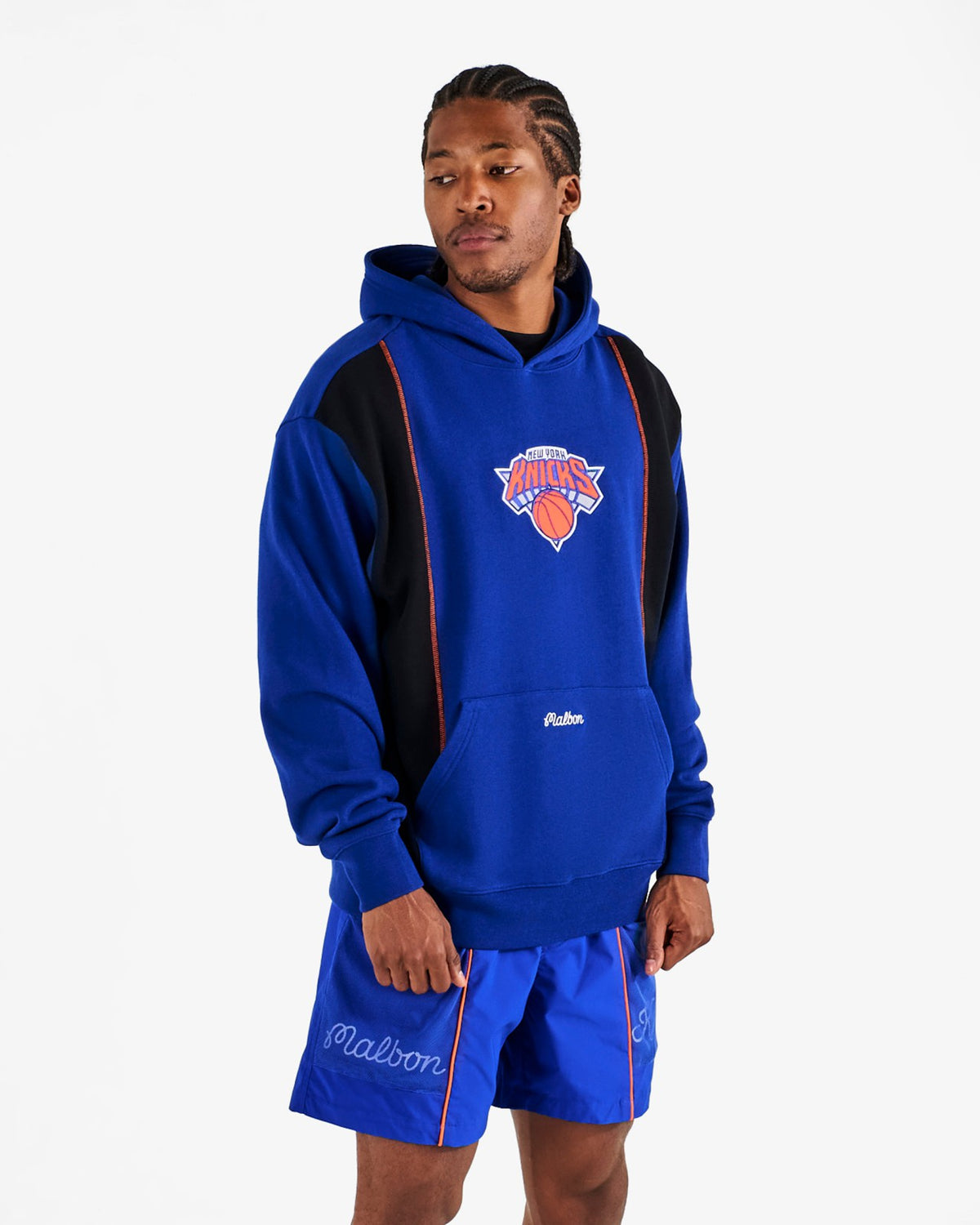 Knicks Borough Hoodie - Blue Malbon Men