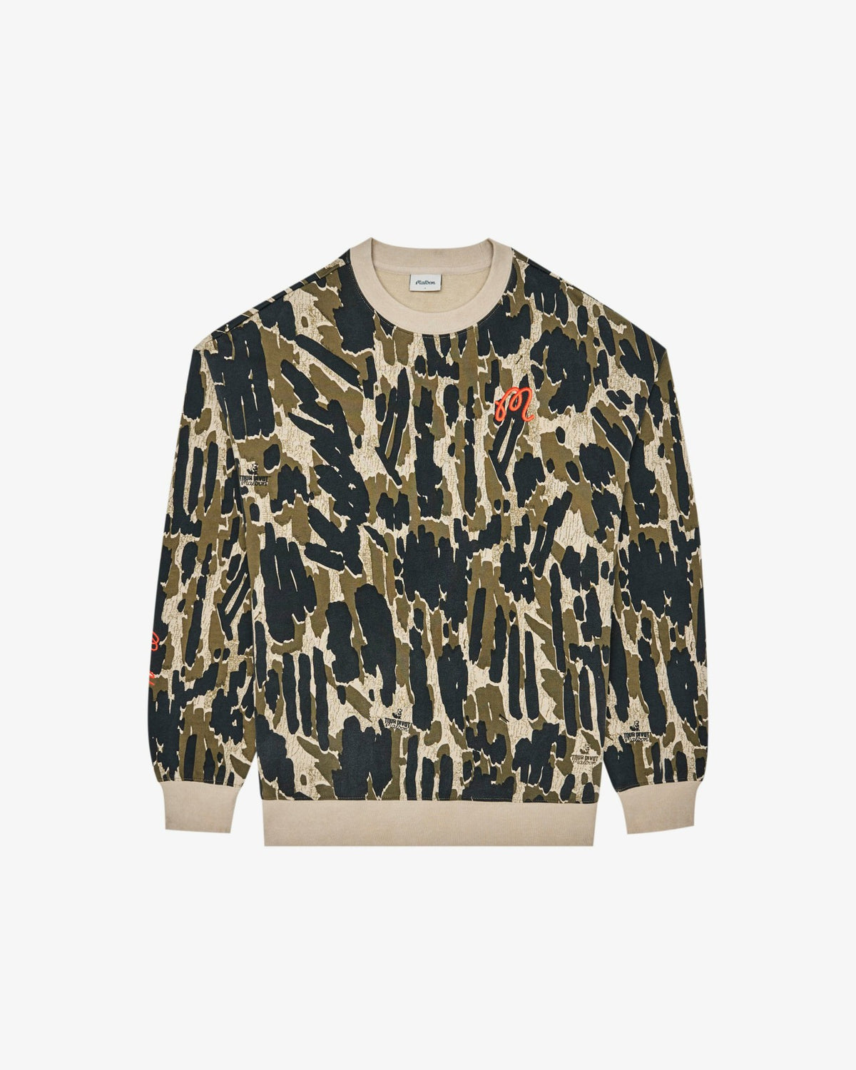 Range Tour Divot Camo Sweatshirt - Bark Camo Malbon Men