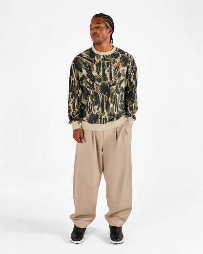 Range Tour Divot Camo Sweatshirt - Bark Camo Malbon Men
