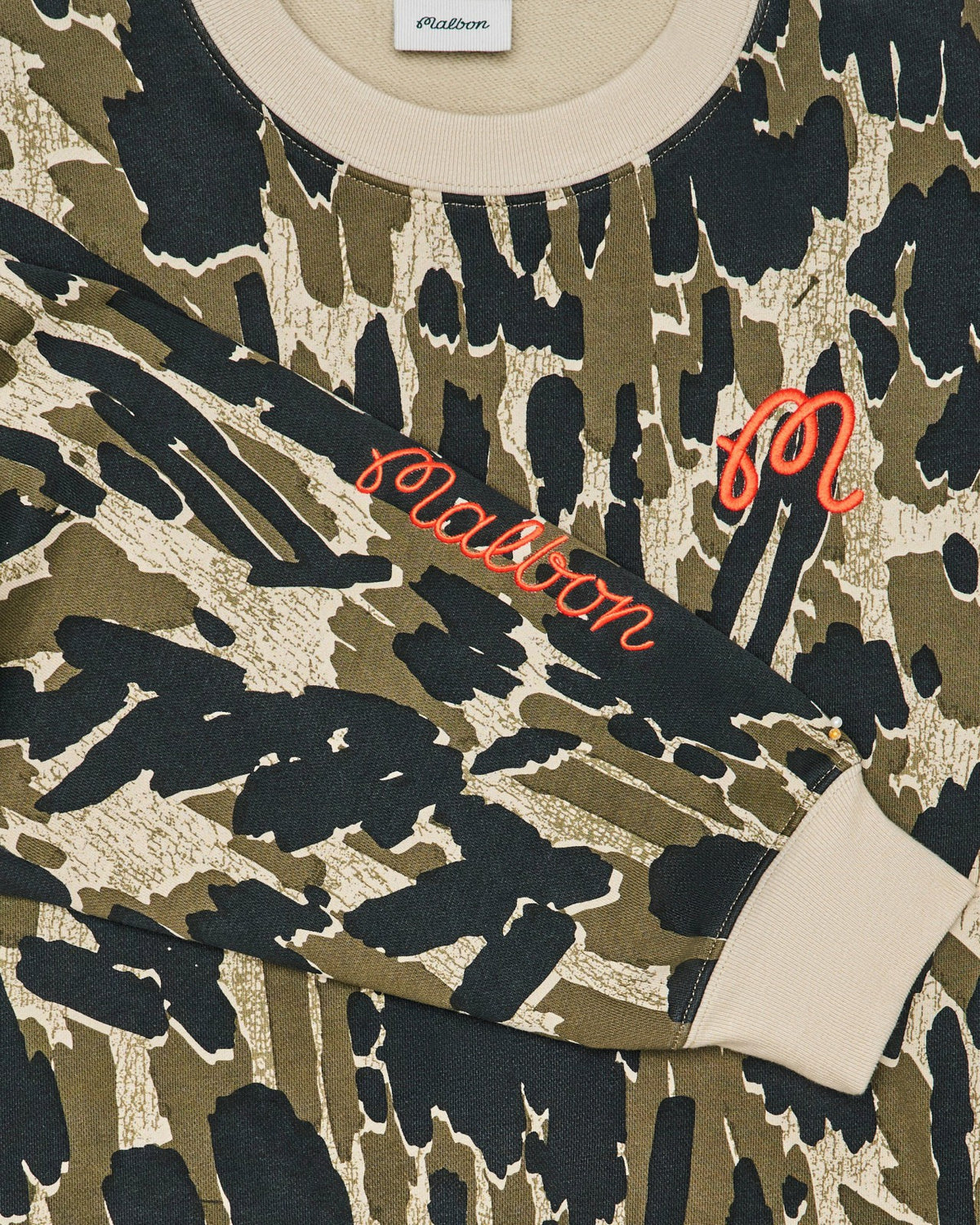 Range Tour Divot Camo Sweatshirt - Bark Camo Malbon Men