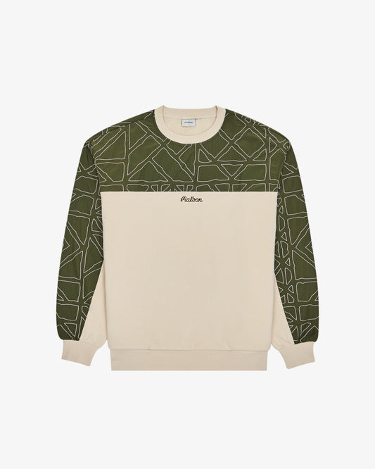 Tierra Crewneck - Cream / Olivine Malbon Men