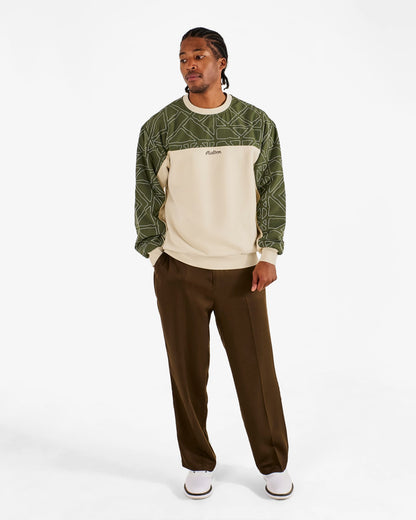 Tierra Crewneck - Cream / Olivine Malbon Men