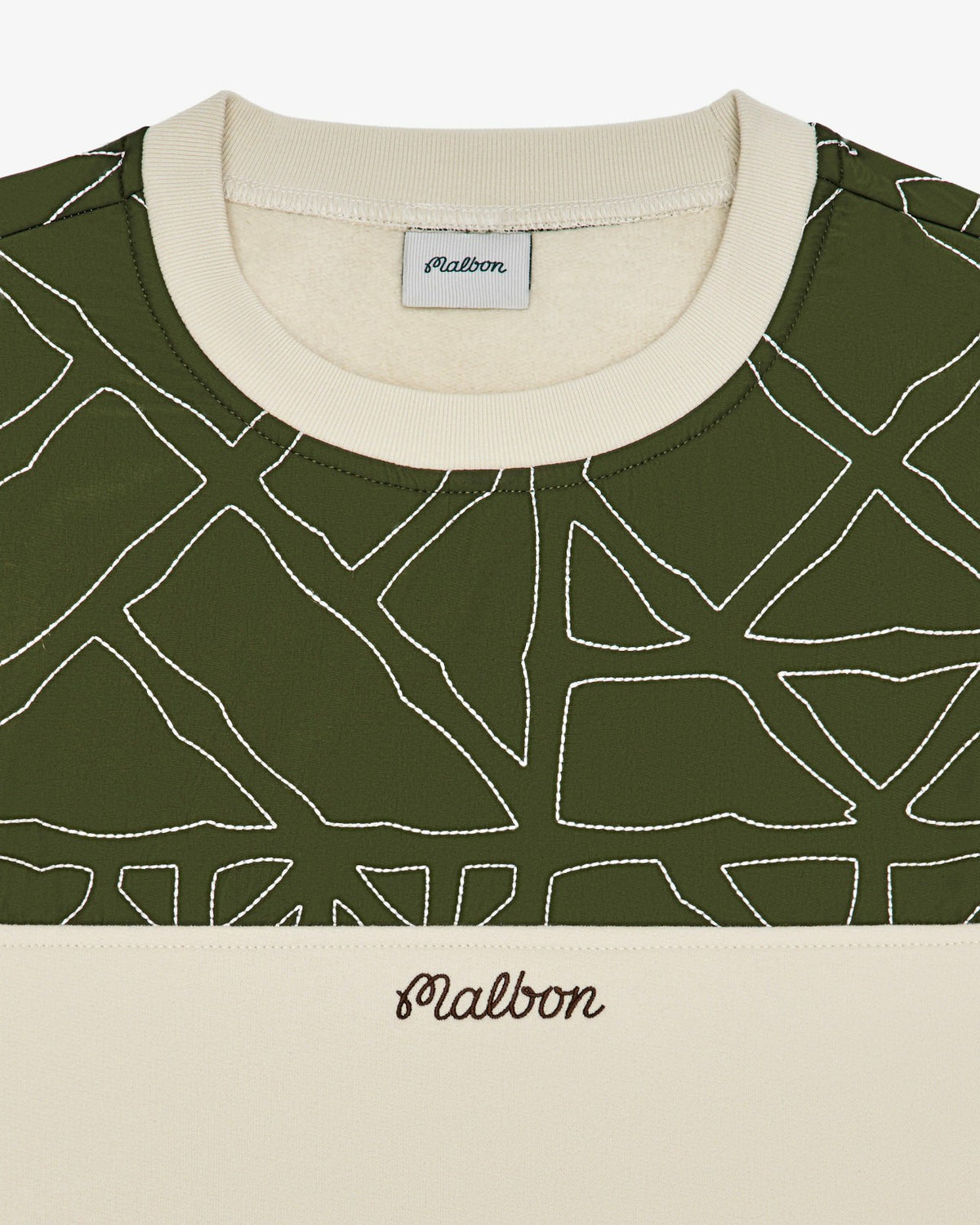 Tierra Crewneck - Cream / Olivine Malbon Men