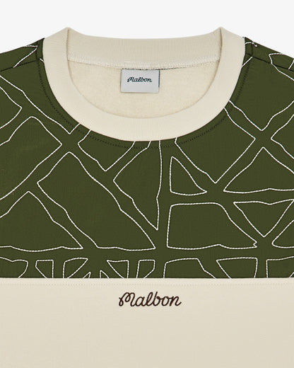 Tierra Crewneck - Cream / Olivine Malbon Men