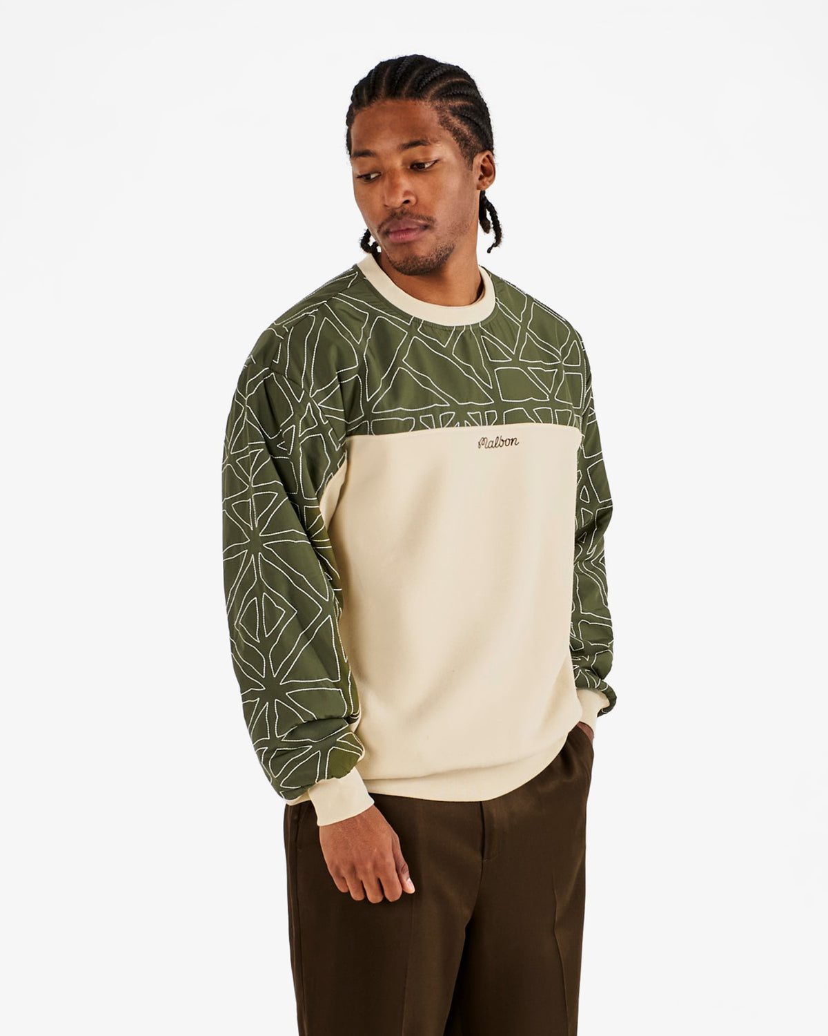 Tierra Crewneck - Cream / Olivine Malbon Men